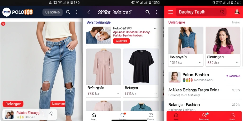 Tampilan antarmuka POLO188 yang modern dan menarik untuk belanja fashion.