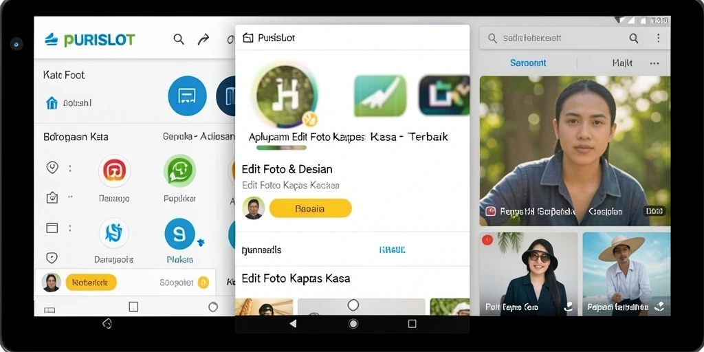 Tampilan antarmuka PURISLOT yang sederhana dan modern.