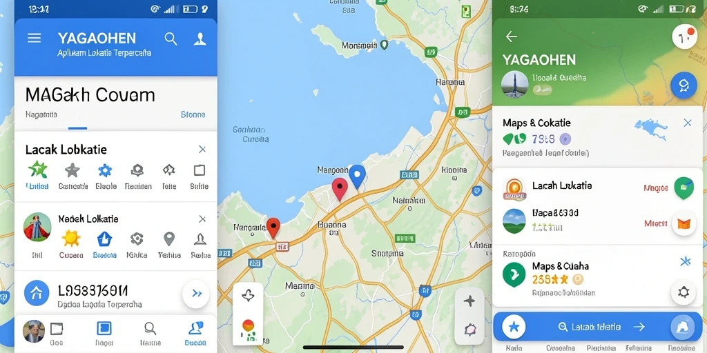 Tampilan antarmuka YAGAOHEN yang intuitif untuk Lacak Lokasi.