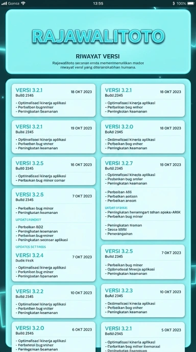 Riwayat Versi rajawalitoto untuk Pengguna Android